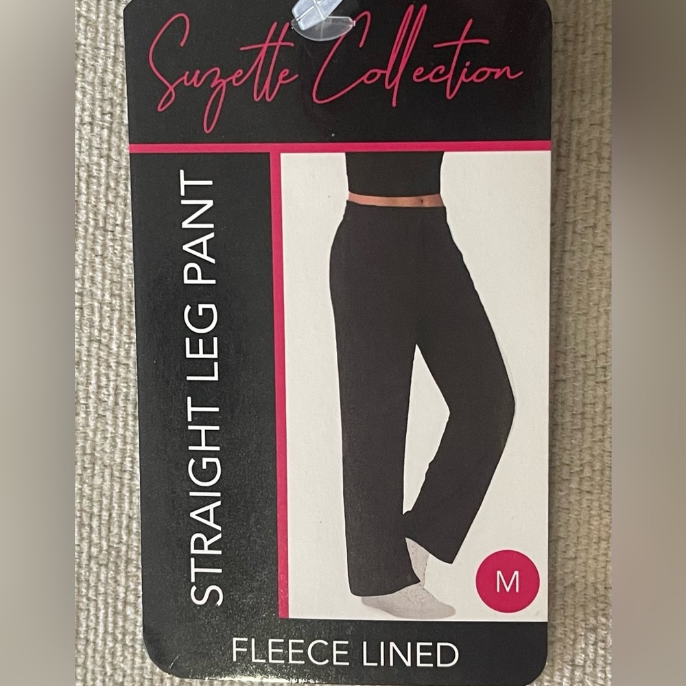 Suzette Straight  Leg Pant  Fleece Lined